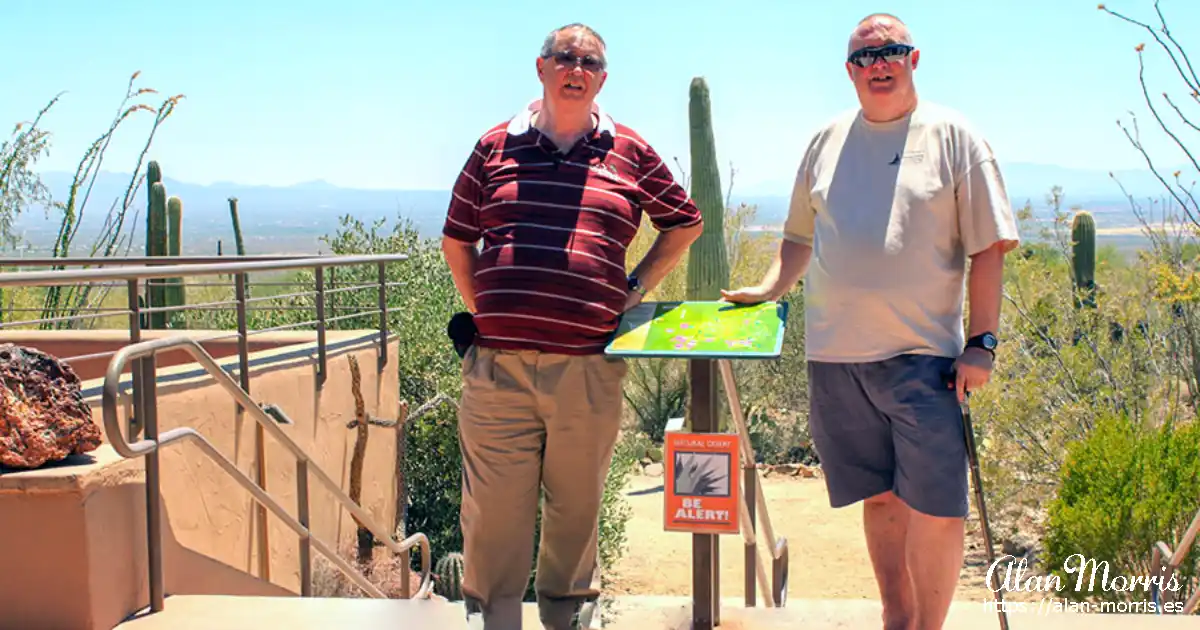 Alan and Dave, Arizona, Sonora Desert Museum.